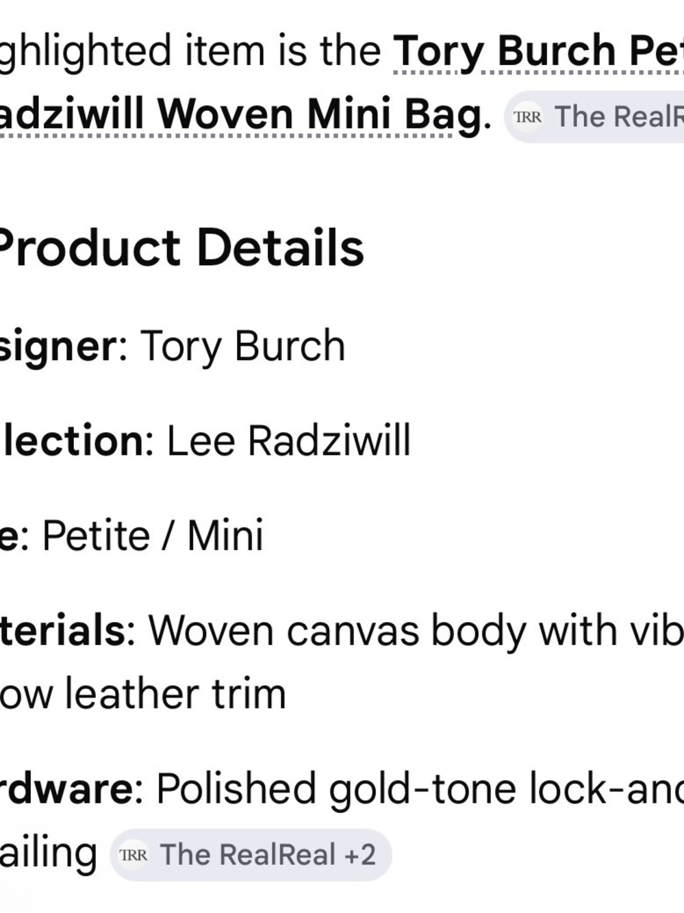 TORY BURCH Yellow Petite Lee Radziwill Woven Mini Bag NWOT - Picture 16 of 16